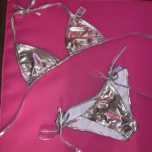 Silver Holographic bikini